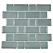 Mozaik pločica Metro Uni CG M06PM  (29,4 x 29,1 cm, Petrolej, Sjaj) | BAUHAUS