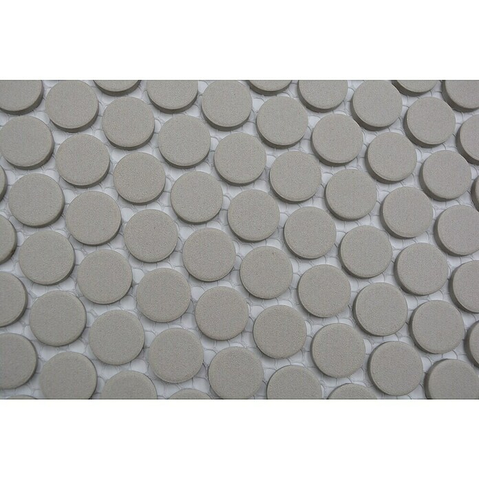 Mozaik pločica Knopf Uni CU K217  (31,5 x 29,4 cm, Svijetlosive boje, Mat) | BAUHAUS