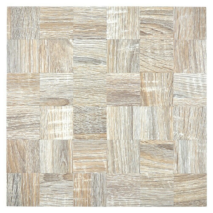 Samoljepljiva mozaik pločica (30,5 x 30,5 cm, Svijetlosivo, Mat)