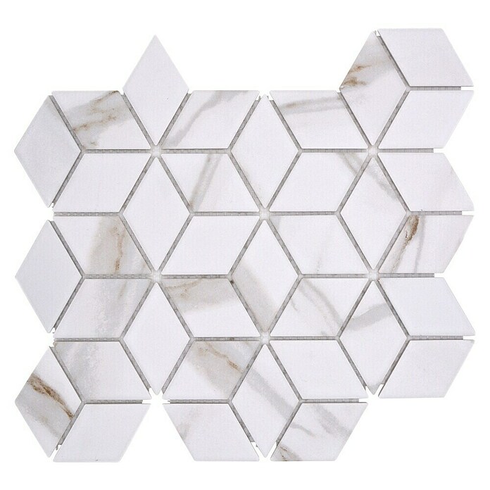 Mozaik pločica Diamant CIM POV CT  (26,6 x 30,5 cm, Bež-smeđe-bijelo, Mat) | BAUHAUS