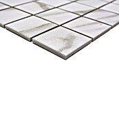 Mozaik pločica Quadrat Calacatta CIM Q48 CT  (30,6 x 30,6 cm, Bijele boje, Mat) | BAUHAUS
