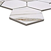 Mozaik pločica Hexagon CIM HX9 CT  (25,6 x 29,55 cm, Bež-smeđe-bijelo, Mat) | BAUHAUS