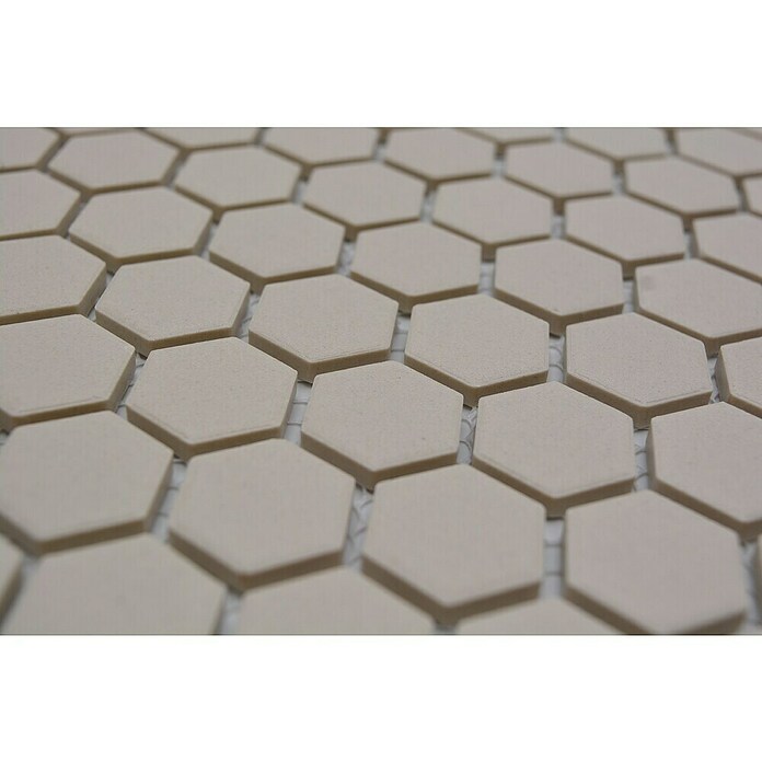 Mozaik pločica Hexagon Uni CU HX020  (26 x 30 cm, Bež boje, Mat) | BAUHAUS