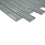 Mozaik pločica Brick Bond Diamond CBP 106  (30 x 30 cm, Petrolej, Sjaj) | BAUHAUS