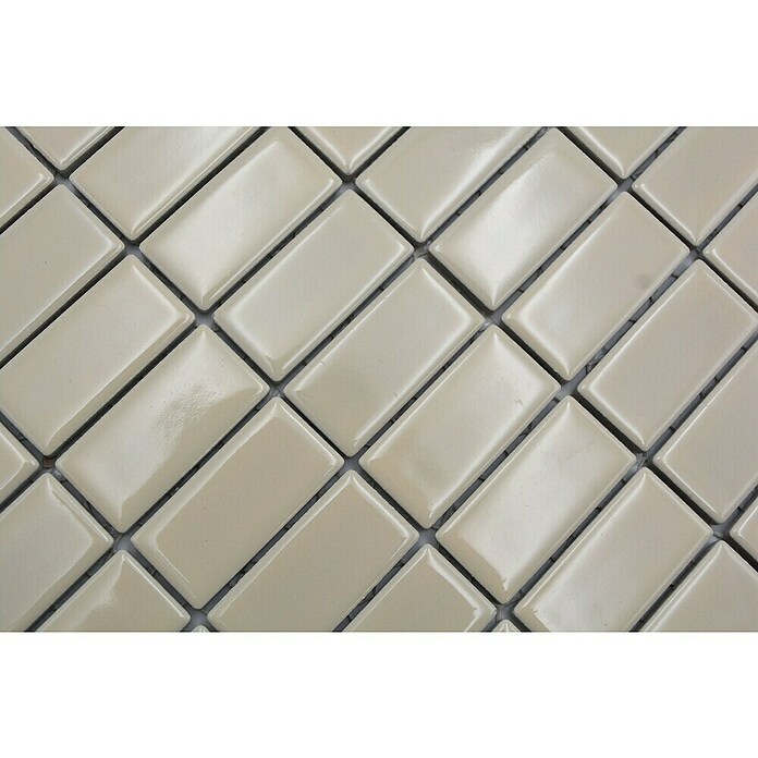 Mozaik pločica (29,8 x 29,8 cm, Beige, Sjajno)