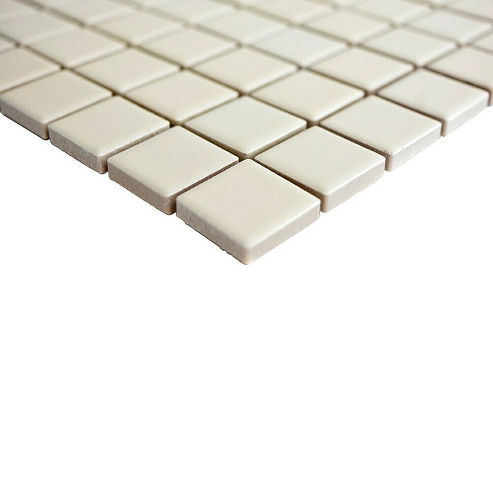 Mozaik pločica Quadrat Uni CG 164  (29,8 x 29,8 cm, Bež boje, Sjaj) | BAUHAUS