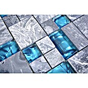 Mosaikfliese Crystal Mix XCM MC589 (30 x 30 cm, Grau, Glänzend)