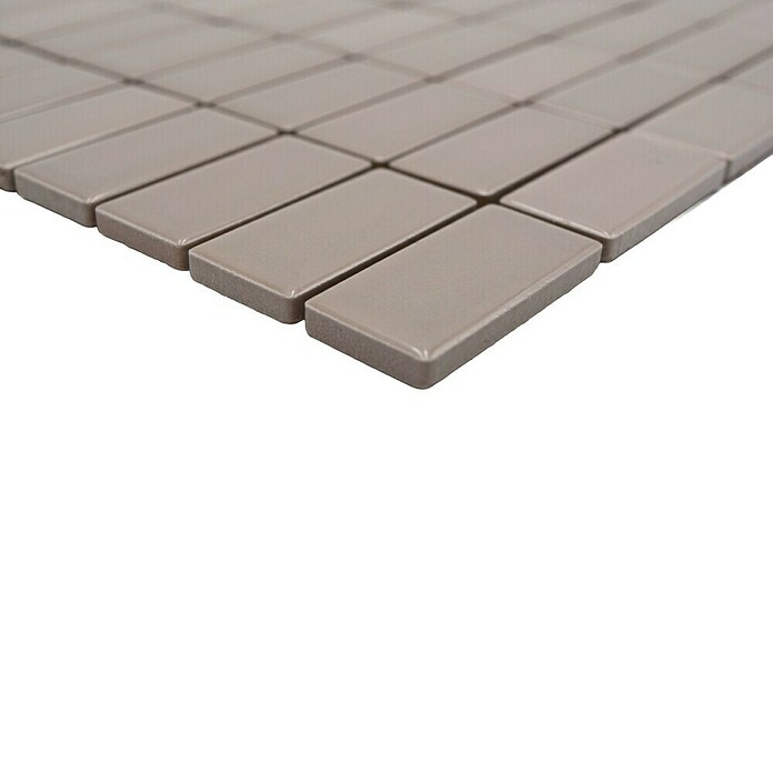 Mozaik pločica Stäbchen Uni ST 410  (29,8 x 29,8 cm, Bež-smeđe boje, Sjaj) | BAUHAUS