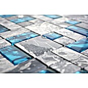 Mosaikfliese Crystal Mix XCM MC589 (30 x 30 cm, Grau, Glänzend)