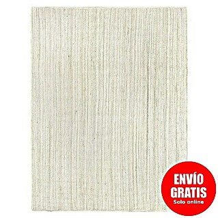 Alfombra de yute Nazar (Blanco, 400 x 300 cm)