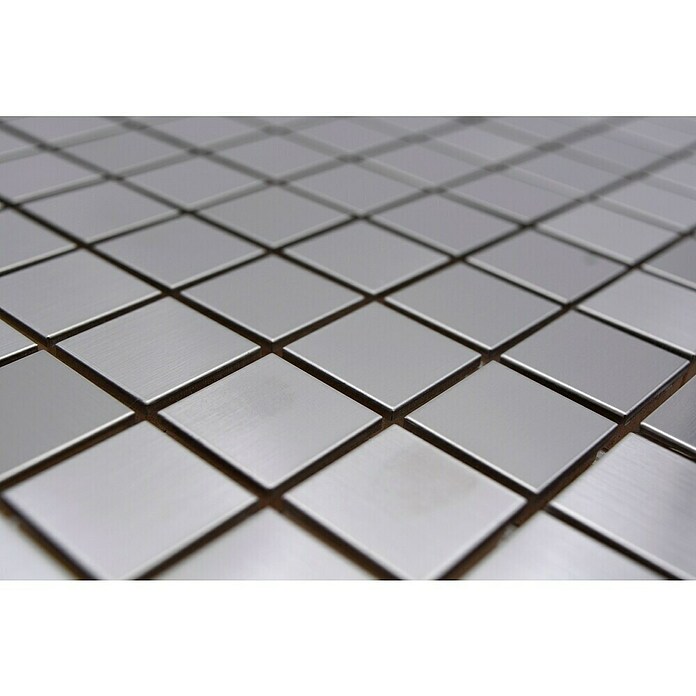 Mozaik pločica Quadrat XCE 23D  (29,8 x 29,8 cm, Srebrne boje, Mat) | BAUHAUS