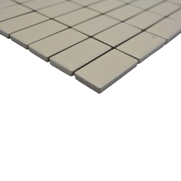 Mozaik pločica Stäbchen Uni ST 405  (29,8 x 29,8 cm, Bež boje, Mat) | BAUHAUS