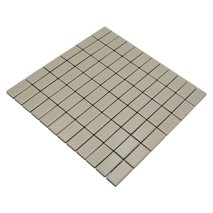 Mozaik pločica Stäbchen Uni ST 405  (29,8 x 29,8 cm, Bež boje, Mat) | BAUHAUS