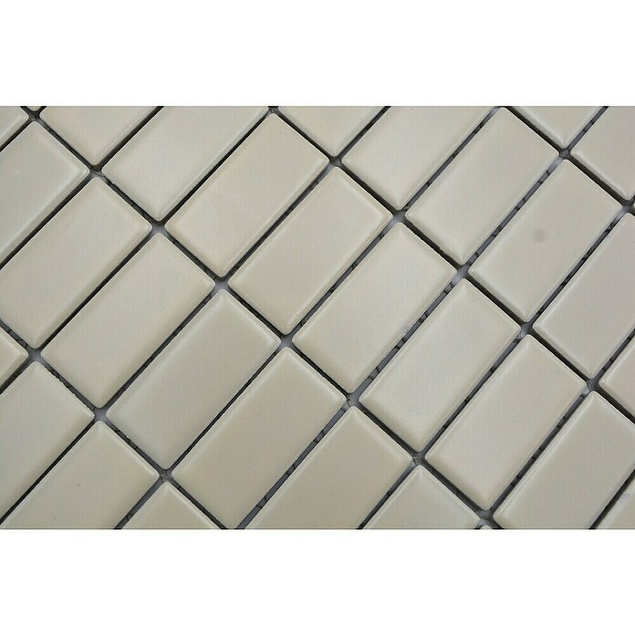 Mozaik pločica Stäbchen Uni ST 405  (29,8 x 29,8 cm, Bež boje, Mat) | BAUHAUS