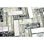 Mozaik pločica (26,3 x 29,3 cm, Sivo / zeleno, Sjajno)