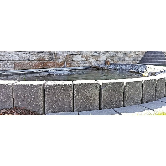 Christoph Palisade CHR-Collo S (14 x 10,5 x 30 cm, Anthrazit, Beton) | BAUHAUS