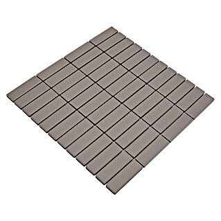 Mozaik pločica Stäbchen Uni CU ST 001 (29,7 x 29 cm, Svijetlosive boje, Mat)