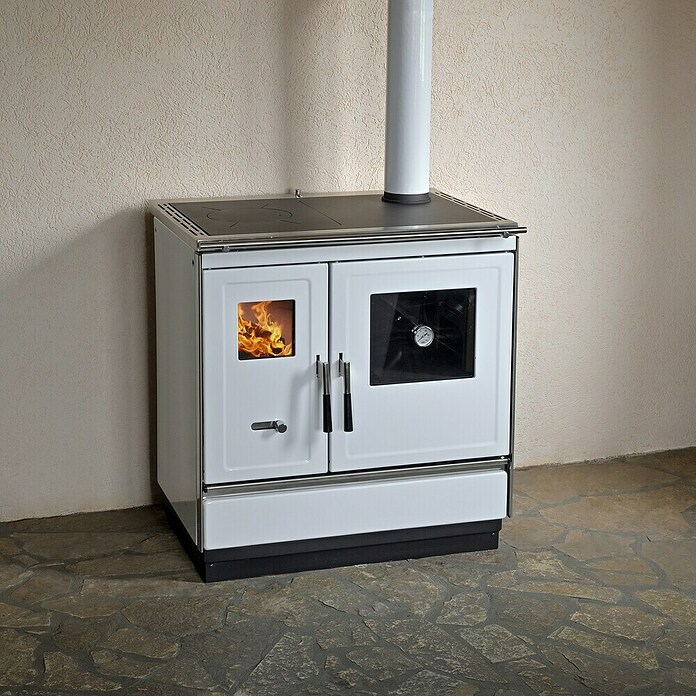Haas+Sohn Küchenherd HSH 81 (Weiß, Ausführungseigenschaft: Rechts, 7,4 kW) | BAUHAUS