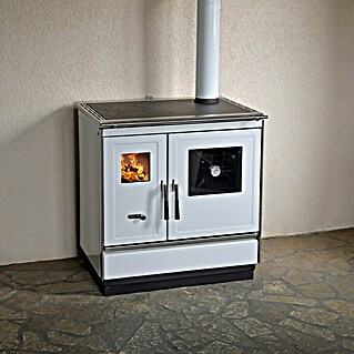 Haas+Sohn Küchenherd HSH 81 (Weiß, Ausführungseigenschaft: Rechts, 7,4 kW)