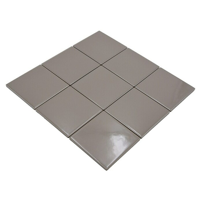 Mozaik pločica Quadrat Uni CQ 140  (29,8 x 29,8 cm, Bež-smeđe boje, Sjaj) | BAUHAUS