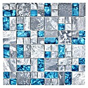 Mosaikfliese Crystal Mix XCM MC589 (30 x 30 cm, Grau, Glänzend)