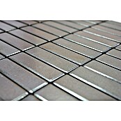 Mozaik pločica Stäbchen Uni ST SILVER  (29,7 x 29 cm, Srebrne boje, Mat) | BAUHAUS