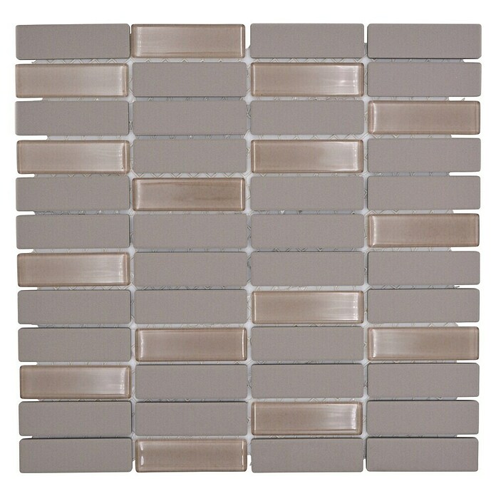 Mozaik pločica Stäbchen Mix CU ST G101  (29,7 x 29 cm, Svijetlosive boje, Mat) | BAUHAUS