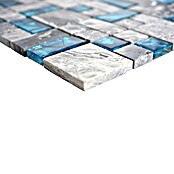 Mosaikfliese Crystal Mix XCM MC589 (30 x 30 cm, Grau, Glänzend)