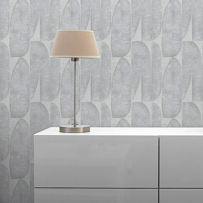 Tadessi Vliestapete M1-No.11182 - Grau, Floral, 10,05 x 0,53 m