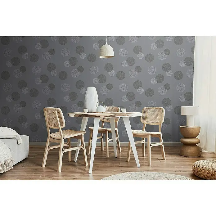 Tadessi Vliestapete M1-No.11379 - Grau, Floral, 2,8 x 1,59 m
