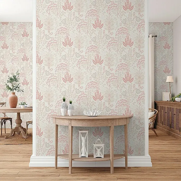 Tadessi Vliestapete M1-No.10963 - Taupe, Floral, 10,05 x 0,53 m