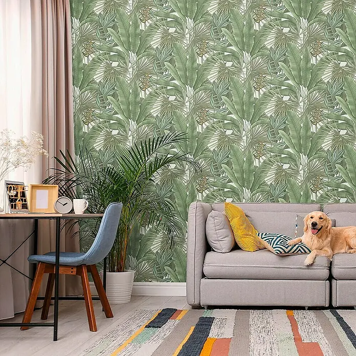 Tadessi Vliestapete M1-No.11127 - Weiß, Floral, 10,05 x 0,53 m