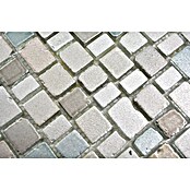 Mozaik pločica (31,7 x 31,1 cm, Sivo / bež, Mat)