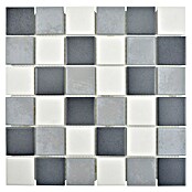 Mozaik pločica (30,6 x 30,6 cm, Siva, Mat)