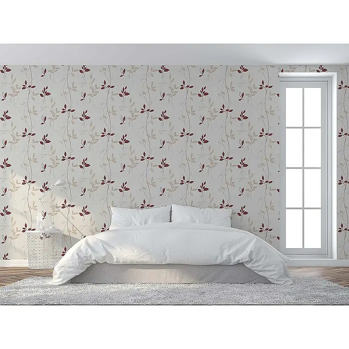 Tadessi Vliestapete M1-No.21 - Beige, Floral, 10,05 x 0,53 m