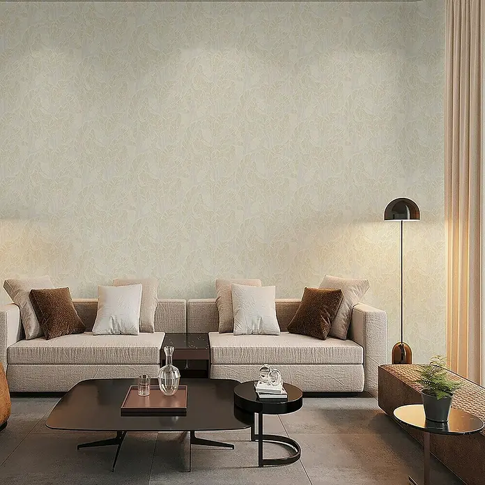 Tadessi Vliestapete M1-No.11008 - Weiß, Floral, 10,05 x 0,53 m