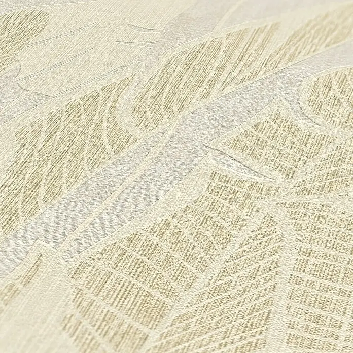 Tadessi Vliestapete M1-No.11008 - Weiß, Floral, 10,05 x 0,53 m