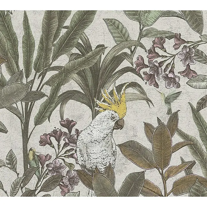 Tadessi Vliestapete M1-No.11314 - Beige, Floral, 10,05 x 0,53 m