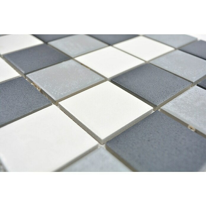 Mozaik pločica (30,6 x 30,6 cm, Siva, Mat)
