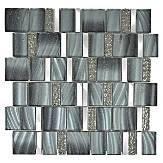 Mozaik pločica Crystal Mix XCM SUN05 (29,7 x 29,5 cm, Sive boje, Sjaj)