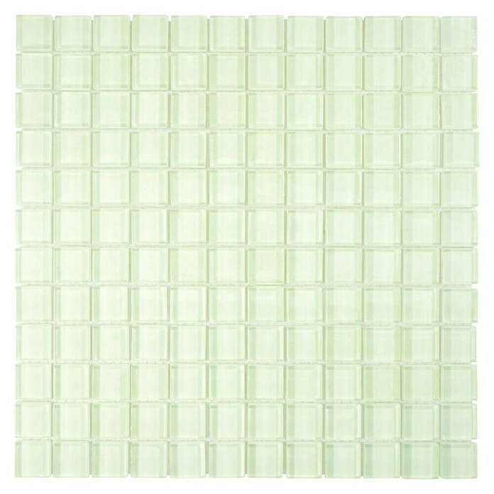 Mozaik pločica Quadrat Crystal XCM 8SE09  (30 x 30 cm, Bijele boje, Sjaj) | BAUHAUS