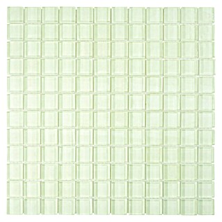Mozaik pločica Quadrat Crystal XCM 8SE09 (30 x 30 cm, Bijele boje, Sjaj)