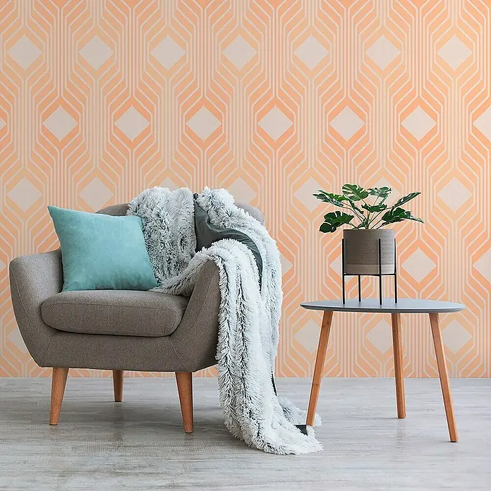 Tadessi Vliestapete M1-No.10910 - Orange, Grafisch, 10,05 x 0,53 m