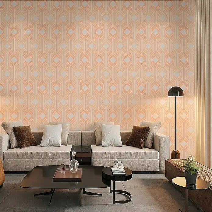 Tadessi Vliestapete M1-No.10910 - Orange, Grafisch, 10,05 x 0,53 m