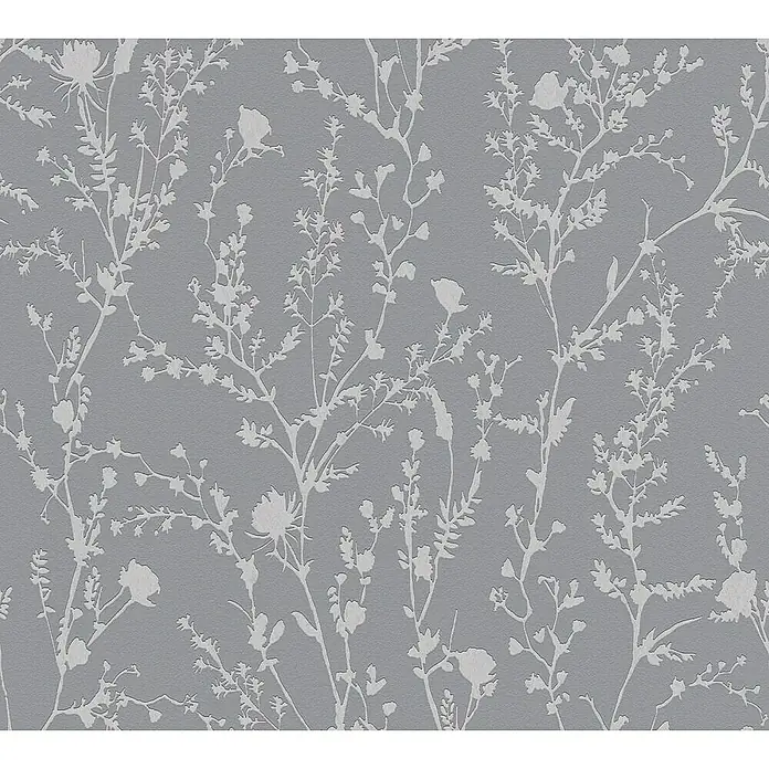 Tadessi Vliestapete M1-No.11068 - Grau, Floral, 10,05 x 0,53 m