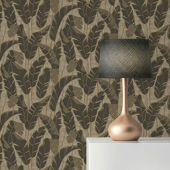 Tadessi Vliestapete M1-No.11007 - Schwarz, Floral