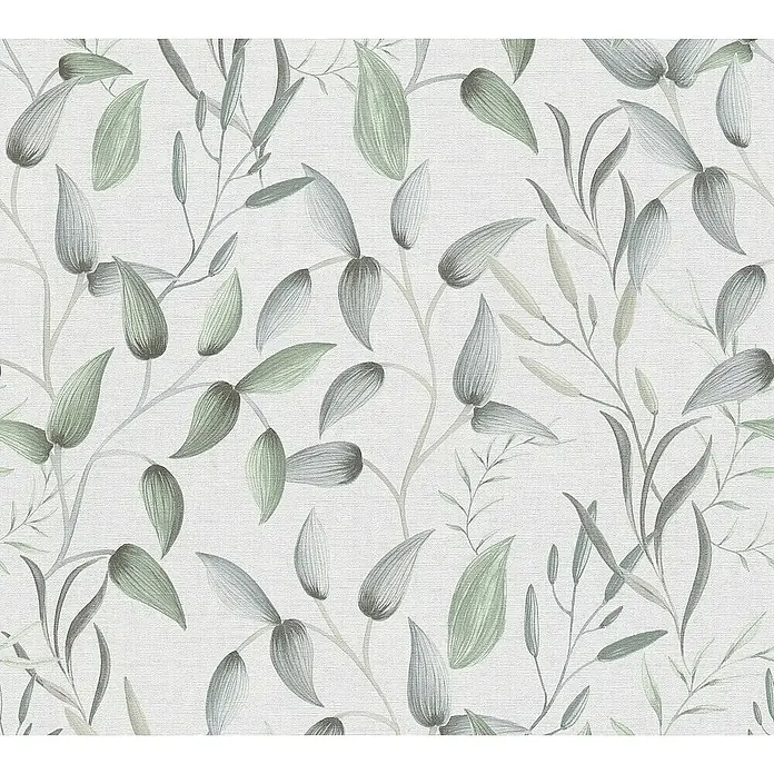 Tadessi Vliestapete M1-No.11301 - Weiß, Floral, 10,05 x 0,53 m
