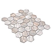 Mozaik pločica (32,5 x 28,1 cm, Siva, Mat)