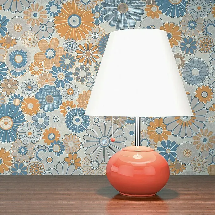 Tadessi Vliestapete M1-No.10924 - Orange, Floral, 10,05 x 0,53 m