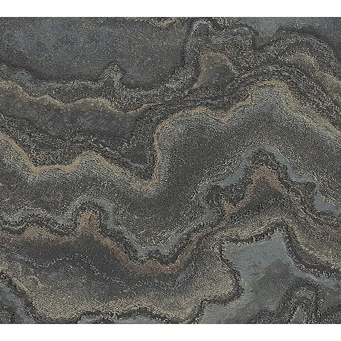 Tadessi Vliestapete M1-No.11189 - Schwarz, Steinoptik, 10,05 x 0,53 m